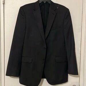Men’s Jos. A.Bank  Model 810 Black Traveler’s dress jacket Size 41 LG 100% Wool.